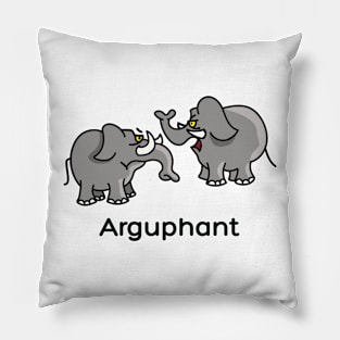 Arguing Elephant Pillow