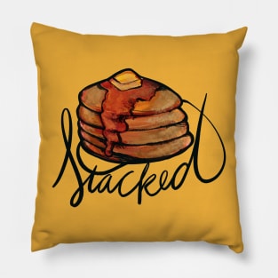 Stacked Funny Pancakes Pillow