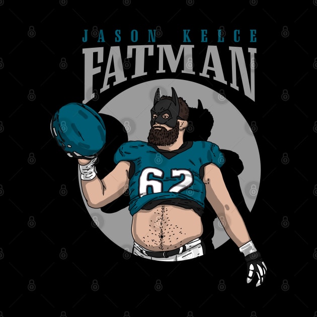 Jason Kelce Fatman by Luna Illustration