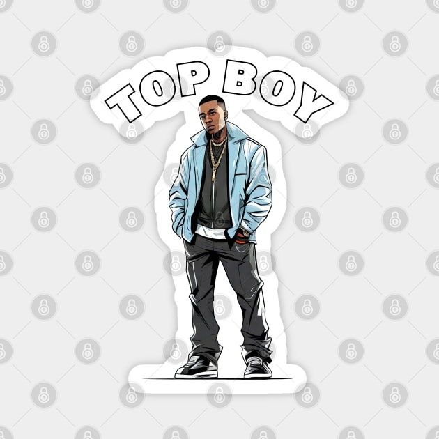 Top Boy Magnet by Buff Geeks Art