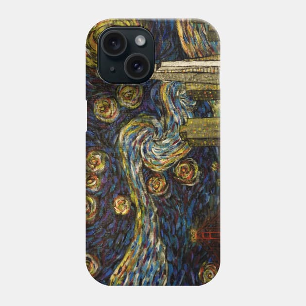 Dedication to Van Gogh (San Francisco Starry Night) Phone Case by Jack Lepper