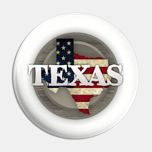 Texas Flag Rustic Pin