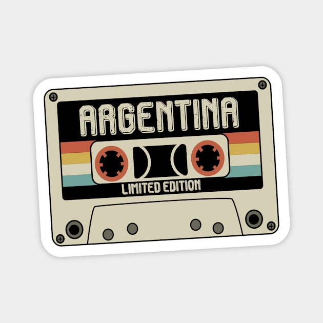 Argentina - Limited Edition - Vintage Style Magnet by Debbie Art