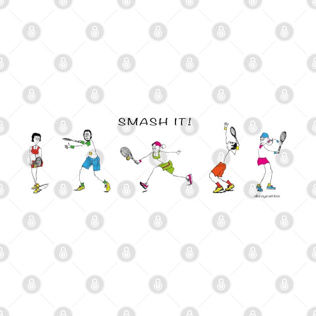 Tennis figures - Smash It! by dizzycat-biz