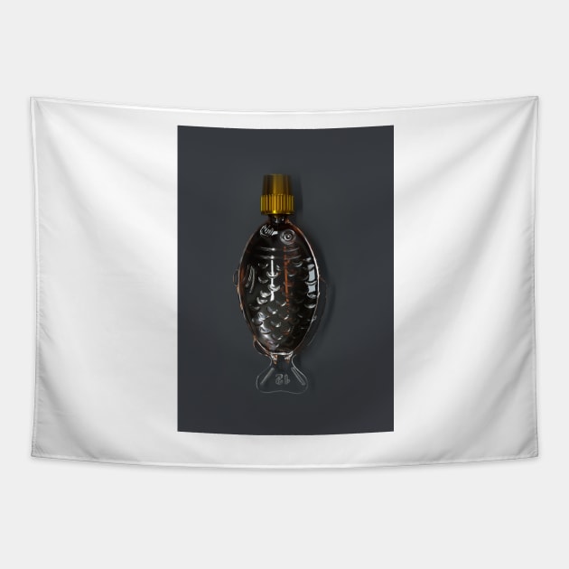 Sushi Fish Soya Sauce BLING Tapestry by rolphenstien