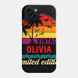 Vintage Olivia Limited Edition, Surname, Name, Second Name Phone Case