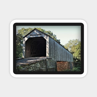 Covered Bridge Tyler State Park Magnet