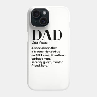 Dad Definition father day gift papa Phone Case