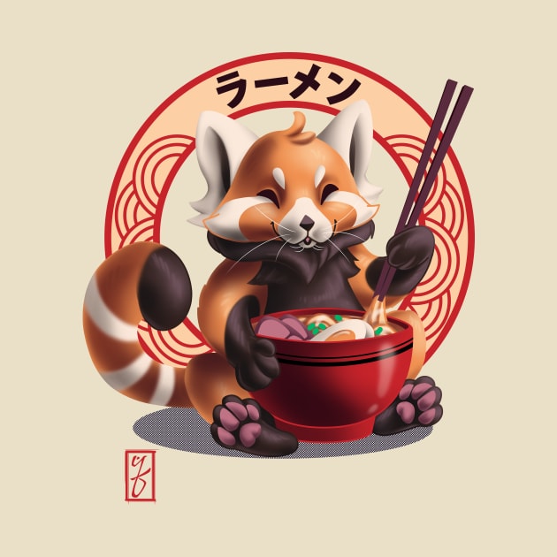 Red Panda Noms by etcherSketch