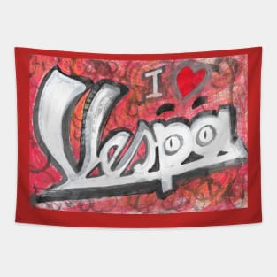 l love Vespa - 2 Tapestry