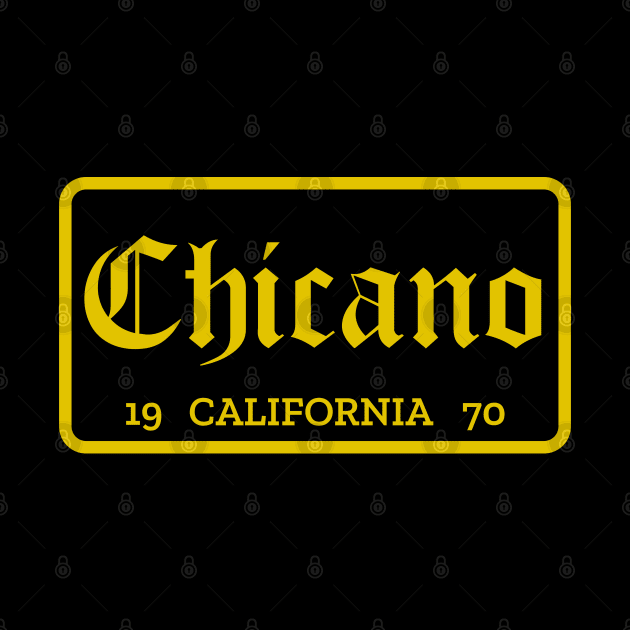 Chicano California license plate by Spearhead Ink