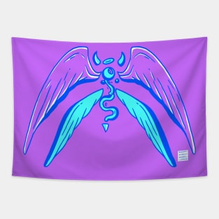 Blue Angel Eye Tapestry