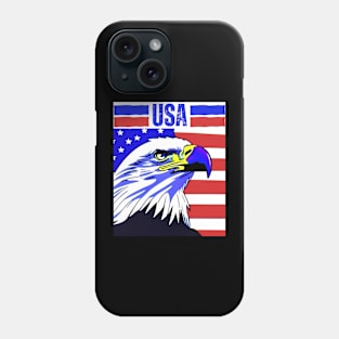 american bald eagle usa flag shirt 4th of july eagle usa Phone Case