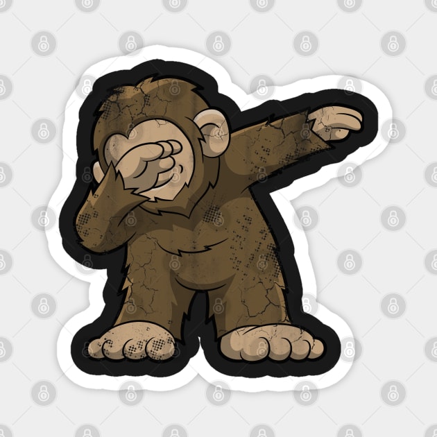 Dabbing Bigfoot Squatch Magnet by E