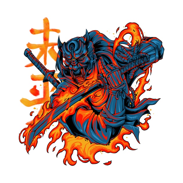 Flame Samurai by TimeSkiff