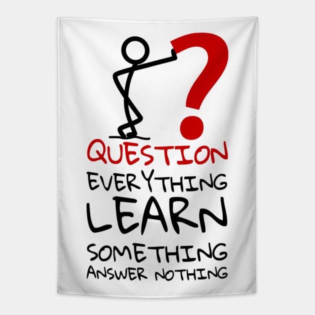 Question ? Everything-Euripides Quote. Tapestry by Rules of the mind