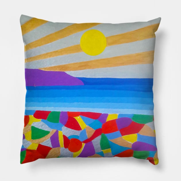 Seascape Pillow by icarusismartdesigns