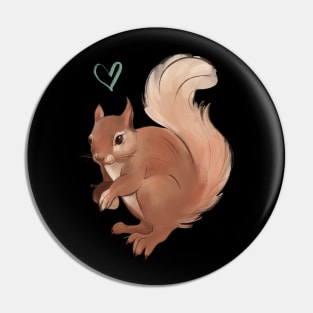 squirrel with a nut Pin