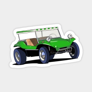 Dune Buggy in green Magnet