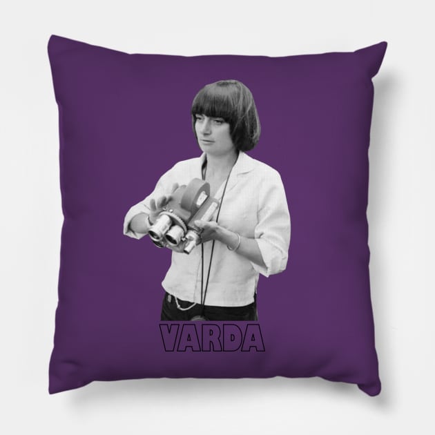 A young Agnes Varda Pillow by Nefarioso