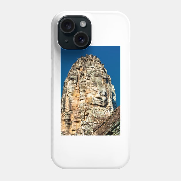 Angelic Face Tower, Angkor Thom Phone Case by BrianPShaw