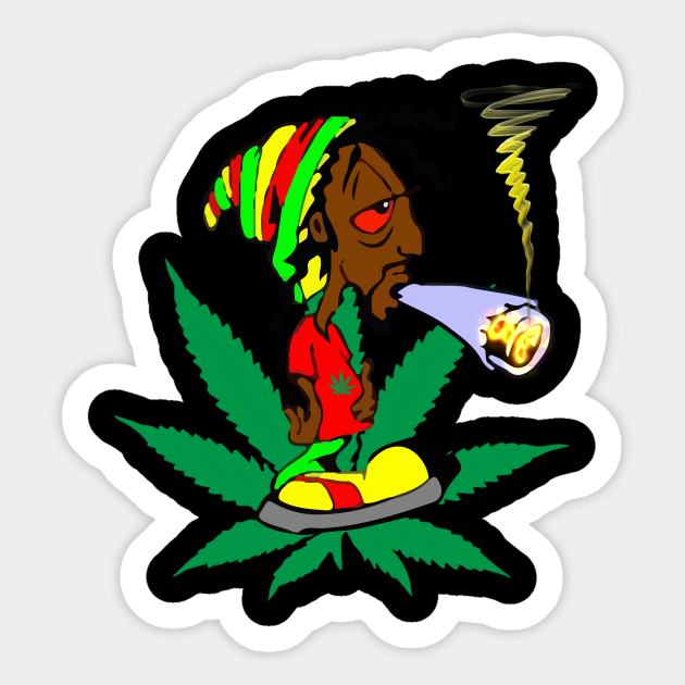 Fumeur Cannabis Drole Design Cannabis Sticker Teepublic Uk