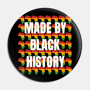 Made By Black History Womans Face Africa Country Silhouette Pattern Pin