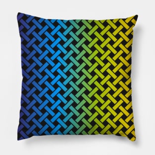 Full Spectrum Weave Pattern (Black) Pillow