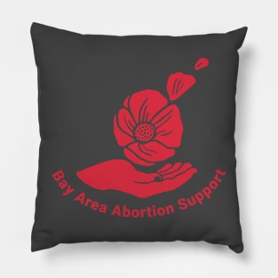 BAAS release logo in poppy red Pillow