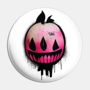Street Art Style Halloween Design Pin