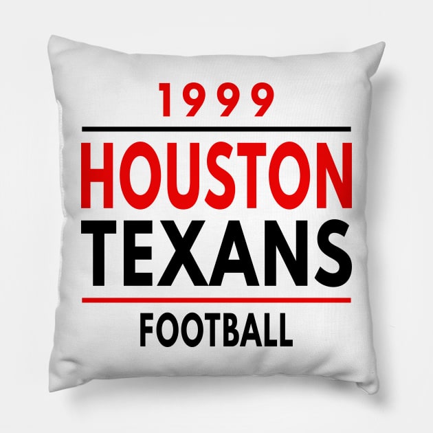 Houston Texans Football 1999 Classic Pillow by Medo Creations