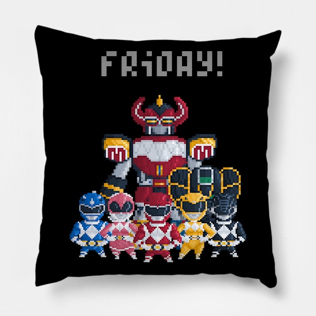 Power Rangers Pillow by YayPixel