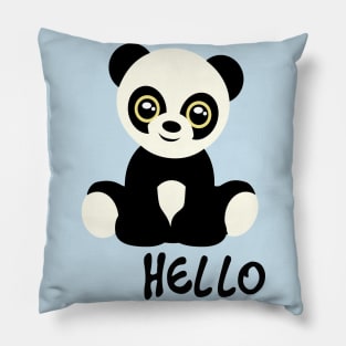 Hello Panda Lover sweet cute panda Pillow