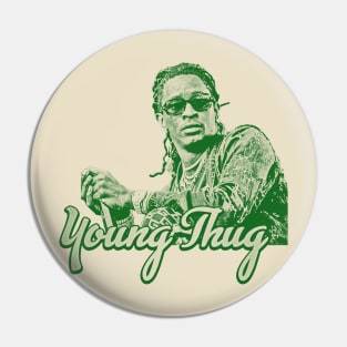 Young Thug // green solid style Pin