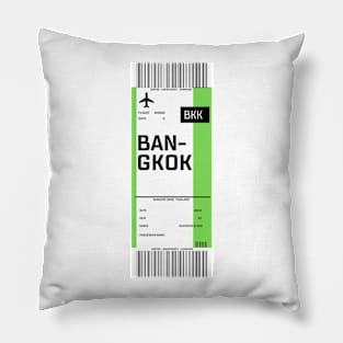 Bangkok boarding pass Pillow