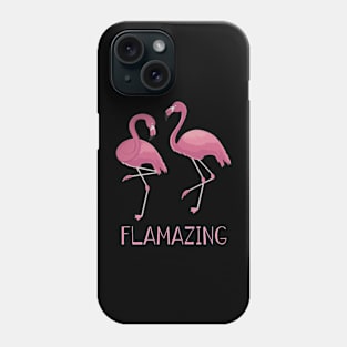 Feathered Fantasy Flamingo Artistry, Ideal Tee for Bird Lovers Phone Case