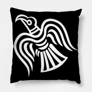 odins raven white Pillow