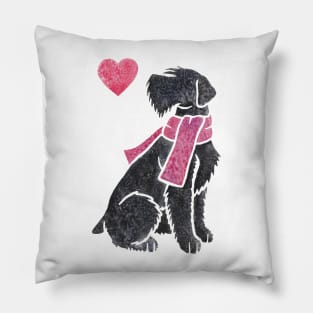 Watercolour Giant Schnauzer Pillow