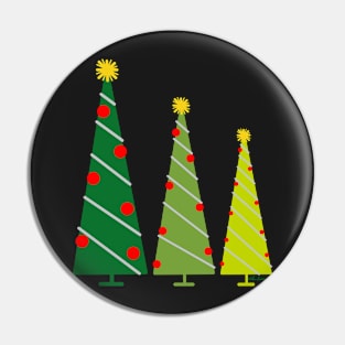 Christmas Tree Trio Pin