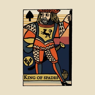 Classic Original Standard Character of Playing Card King of Spades T-Shirt