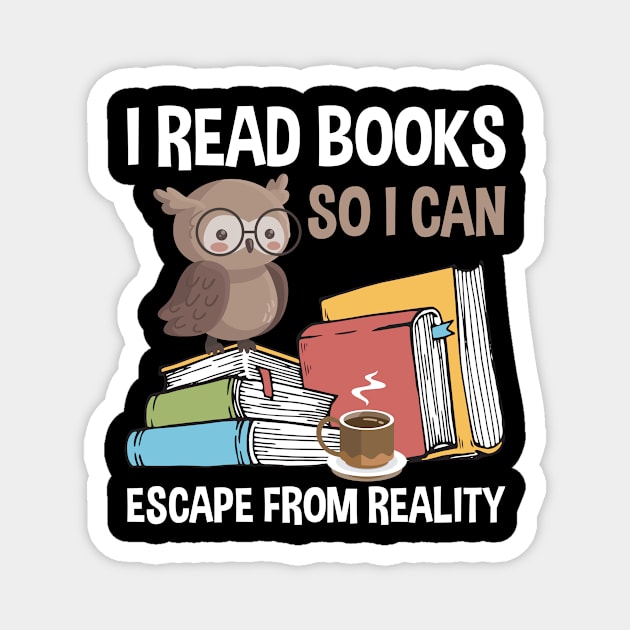 I Read Books Magnet by TK Store