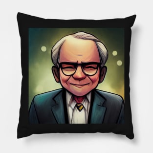 Warren Buffett | Comics Style Pillow