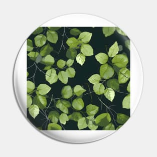 Green Leaves Pattern 4 Pin