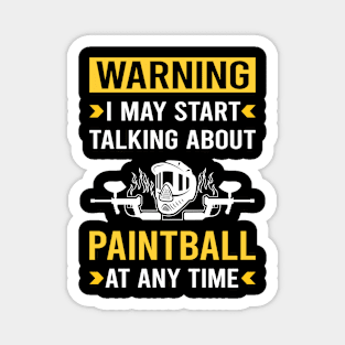 Warning Paintball Magnet