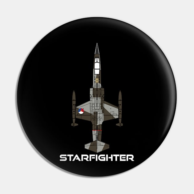 F-104 Starfighter (Netherlands) Pin by BearCaveDesigns