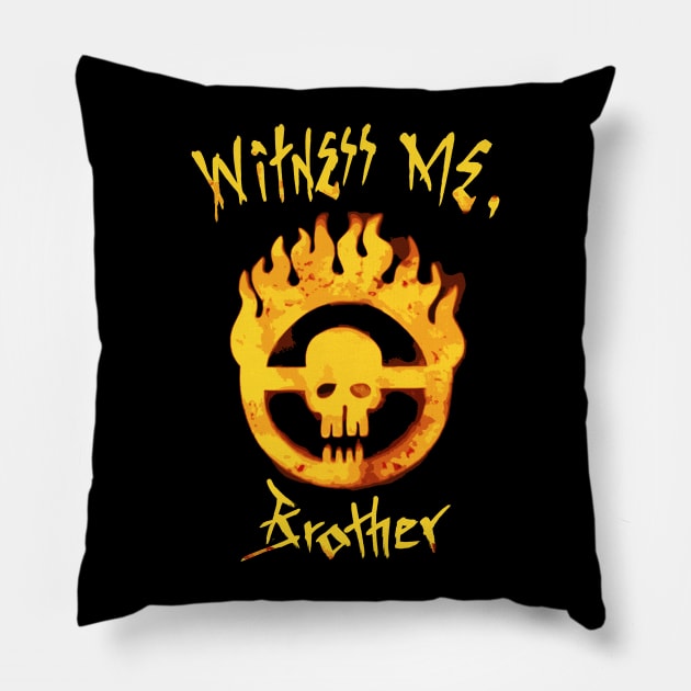 Witness Me Brother Pillow by BobbyDoran