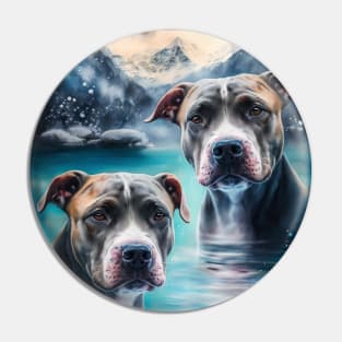 Pit Bull Lovers Pin