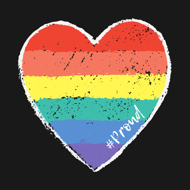 Pride T-Shirt Gay Pride Tshirt Proud LGBTQ apparel Lesbian Pride Bi Pride Equality Shirt Pride Month Gift Rainbow shirt by Batal Smiley Superhero