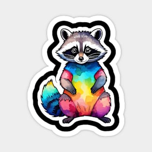 Raccoon Watercolor Magnet