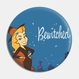 Distressed, Aged Authentic Bewitched Pin